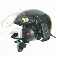 Paramotor Helm 4000 aus CARBON mit Headset mit Bluetooth und Funk